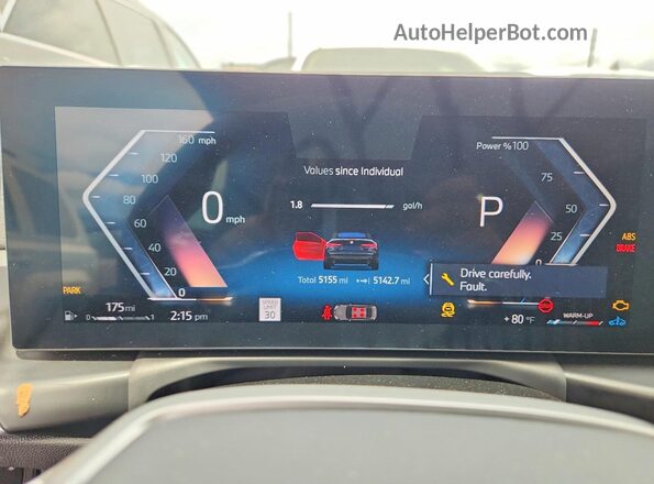 WBA53DB01TCW39733 2026 BMW 4 SERIES Black Instrument cluster view