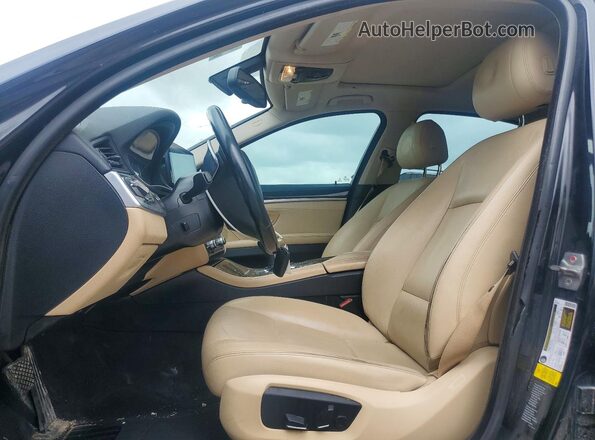 WBA5A5C5XGD528989 2016 BMW 5 SERIES Black წინა სალონის ხედი