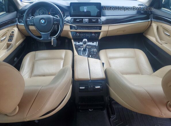 WBA5A5C5XGD528989 2016 BMW 5 SERIES Black წინა პანელის ხედი