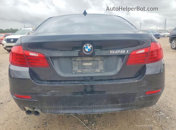 WBA5A5C5XGD528989 2016 BMW 5 SERIES Black უკანა ხედი