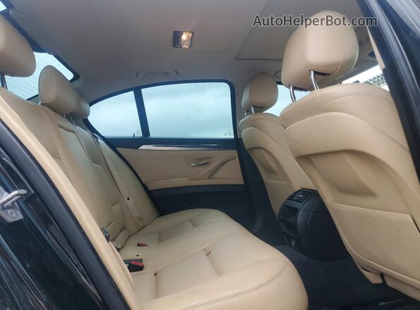 WBA5A5C5XGD528989 2016 BMW 5 SERIES Black უკანა სავარძლების ხედი