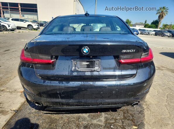 WBA5R1C52KAK09162 2019 BMW 3 SERIES Black Widok z tyłu