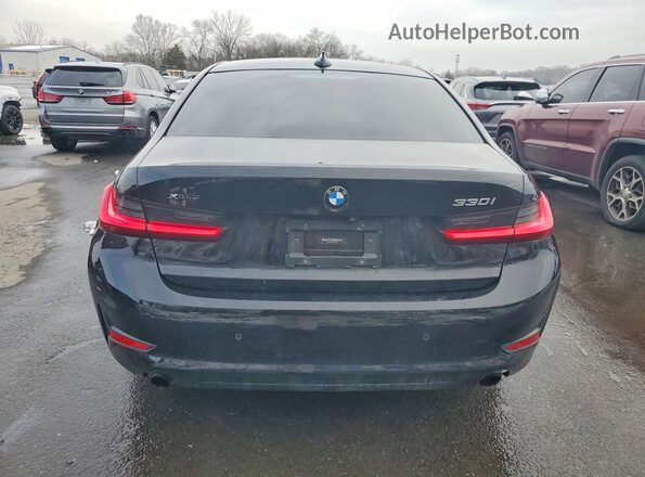 WBA5R7C50KAJ79503 2019 BMW 3 SERIES Black უკანა ხედი