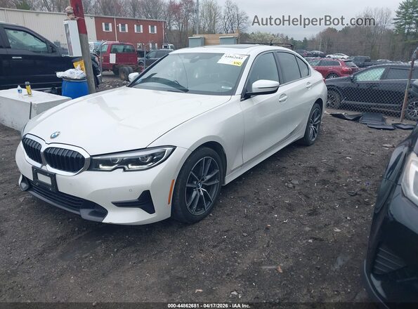WBA5R7C53KFH02440 2019 BMW 3 SERIES Белый Передняя левая четверть