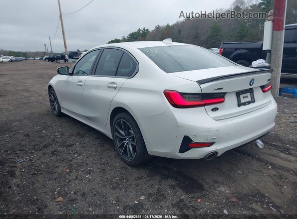 WBA5R7C53KFH02440 2019 BMW 3 SERIES Белый Задняя левая четверть