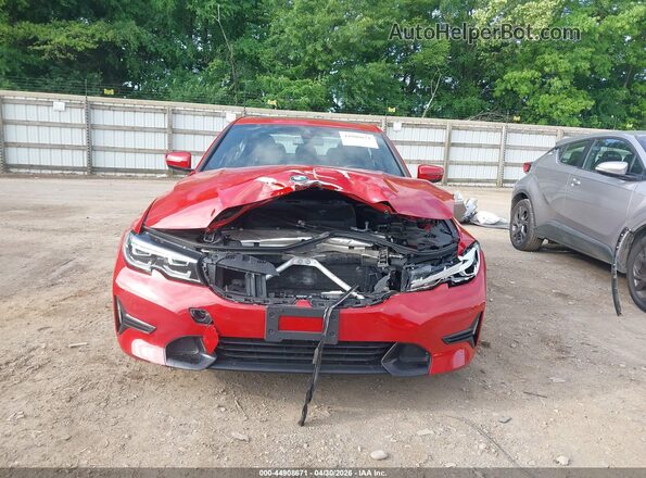 WBA5R7C57KAJ82575 2019 BMW 3 SERIES Красный Вид щитка приборов