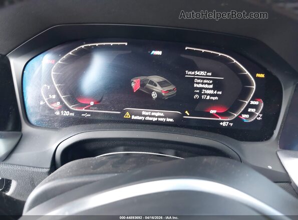 WBA5U7C08LAF54187 2020 BMW M3 Black 