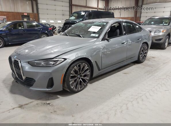WBA63AV00NFM06376 2022 BMW 4 SERIES Gray Առջևի ձախ երեք քառորդ տեսարան