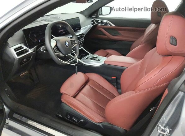 WBA63DA02TCW33283 2026 BMW 4 SERIES Gray წინა სალონის ხედი