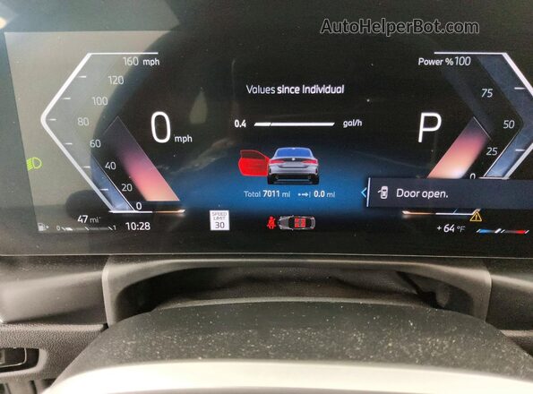 WBA63DA02TCW33283 2026 BMW 4 SERIES Gray ხელსაწყოთა პანელის ხედი