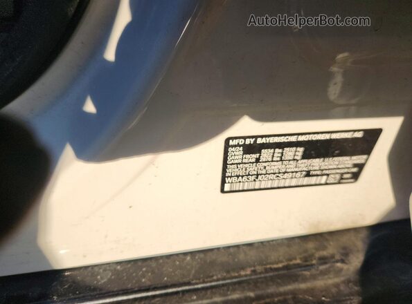 WBA63FJ02RCS49167 2024 BMW 5 SERIES Белый Вид наклейки с VIN-кодом