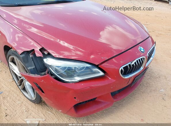 WBA6D0C50GD927828 2016 BMW 6 SERIES Red Front view