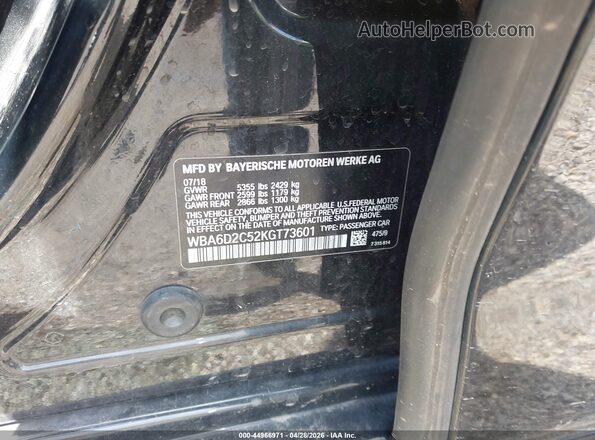 WBA6D2C52KGT73601 2019 BMW 6 SERIES Черный Вид подкапотного пространства