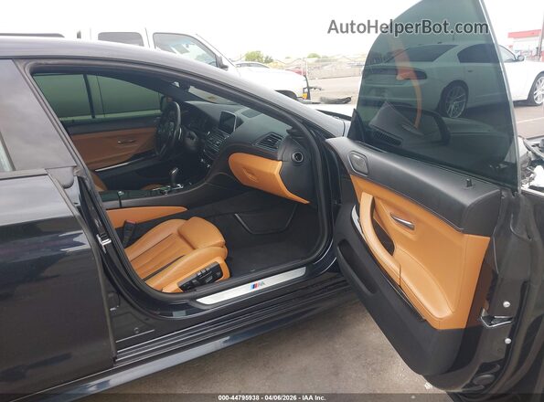 WBA6D2C59GGT65745 2016 BMW 6 SERIES Black Вид салону спереду