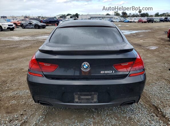 WBA6D4C50JD985906 2018 BMW 6 SERIES Black Rear view