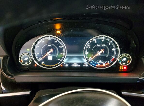 WBA6D4C57GD977343 2016 BMW 6 SERIES Black Widok zestawu wskaźników