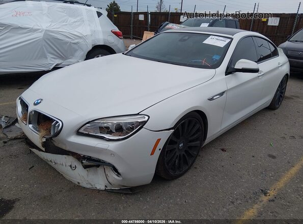 WBA6D6C59GGF94775 2016 BMW 6 SERIES Белый Передняя левая четверть
