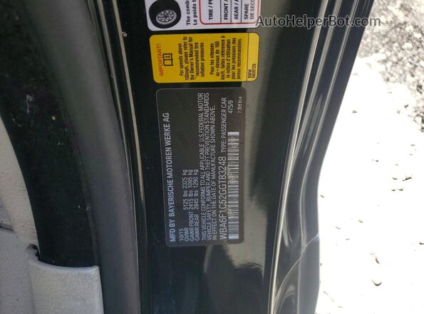 WBA6F1C52GGT83248 2016 BMW 6 SERIES Черный Вид подкапотного пространства