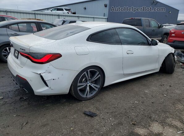WBA73AP08MCF96674 2021 BMW 4 SERIES White უკანა მარჯვენა