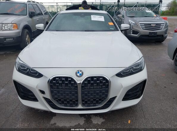 WBA73AP09NCJ47597 2022 BMW 4 SERIES White Widok zestawu wskaźników