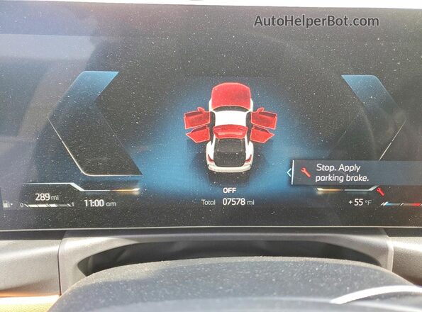 WBA73AV05RFS18687 2024 BMW 4 SERIES White Instrument cluster view