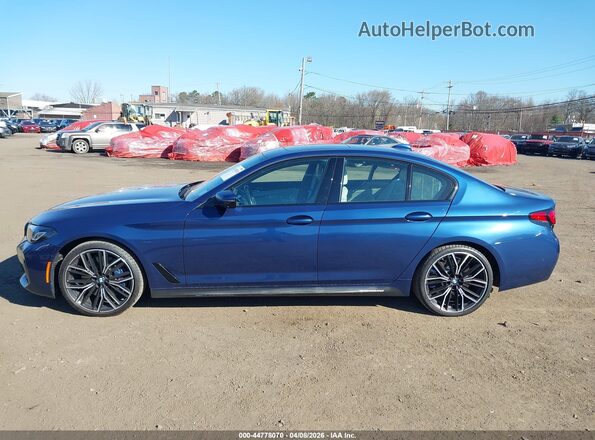 WBA73BJ02MCG03214 2021 BMW 5 SERIES Blue Widok wnętrza 360 stopni