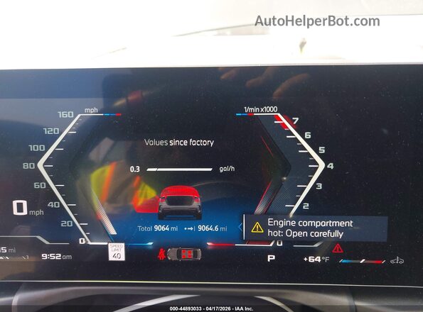 WBA73DB04SCU37993 2025 BMW M4 Gray Вид задніх сидінь