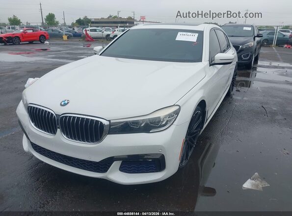 WBA7E2C53GG546969 2016 BMW 7 SERIES White წინა მარცხენა ხედი სამი მეოთხედიდან