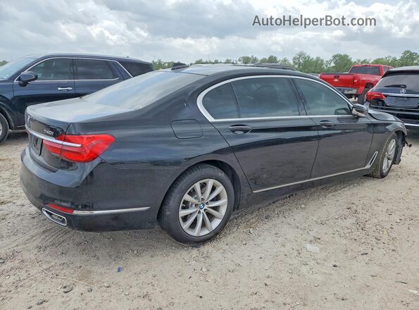 WBA7E2C53HG740175 2017 BMW 7 SERIES Black Задня права чверть
