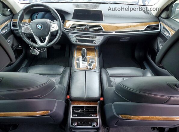 WBA7E2C53HG740175 2017 BMW 7 SERIES Black Вид панелі приладів