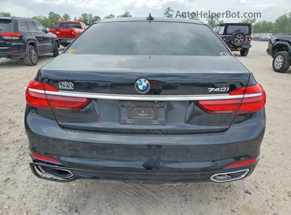 WBA7E2C53HG740175 2017 BMW 7 SERIES Black Вид ззаду