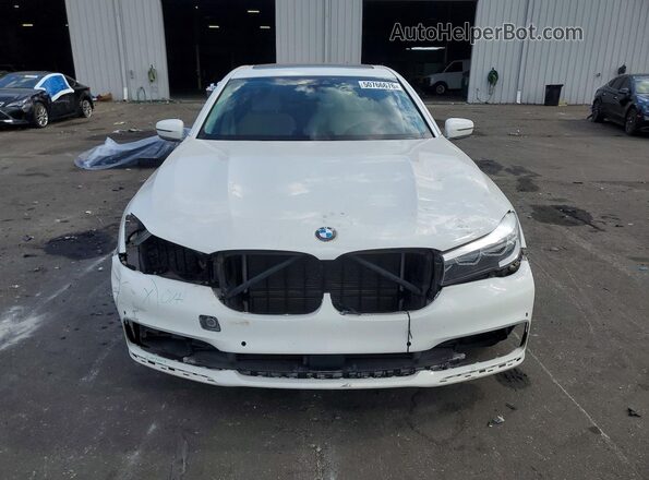WBA7E2C54KB217719 2019 BMW 7 SERIES White Вид спереду