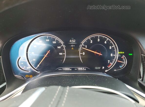 WBA7E2C54KB217719 2019 BMW 7 SERIES White Вид щитка приладів
