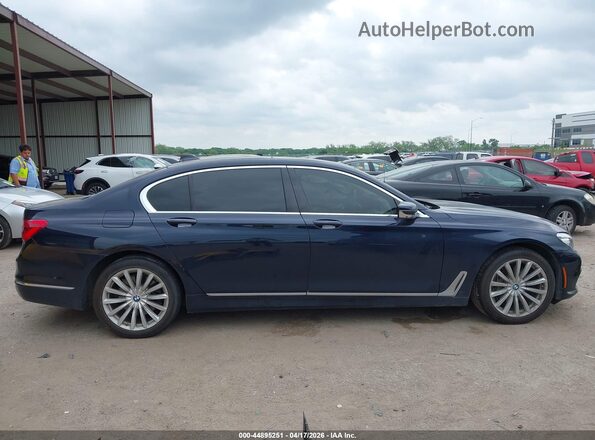 WBA7E2C56GG546822 2016 BMW 7 SERIES Синий Вид задней части салона
