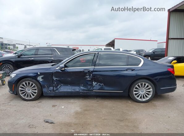 WBA7E2C56GG546822 2016 BMW 7 SERIES Синий Панорамный вид салона 360°