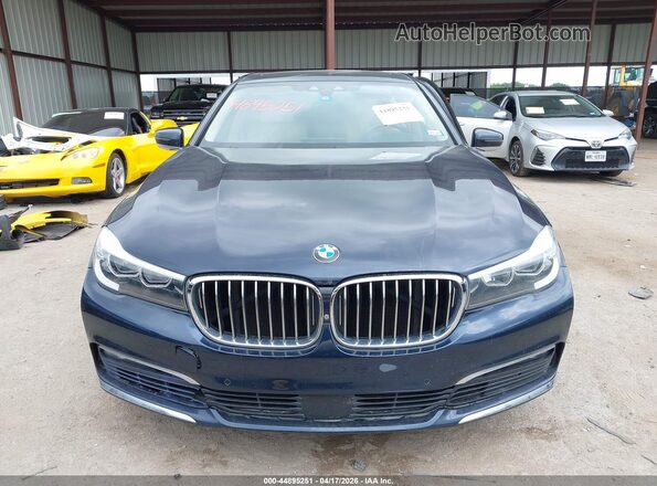 WBA7E2C56GG546822 2016 BMW 7 SERIES Синий Вид щитка приборов