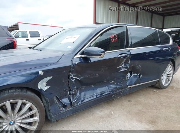 WBA7E2C56GG546822 2016 BMW 7 SERIES Синий Вид спереди