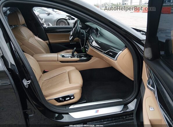 WBA7E2C57HG740535 2017 BMW 7 SERIES Black Вид салону спереду