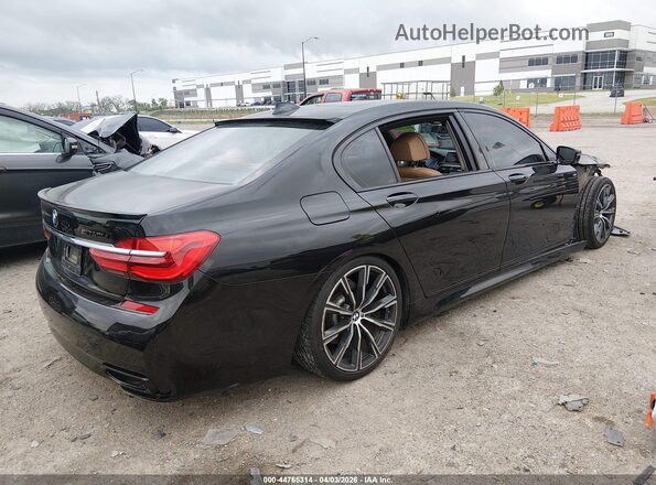 WBA7E2C57HG740535 2017 BMW 7 SERIES Black Задня права чверть