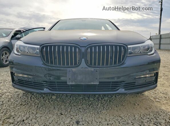 WBA7E2C58GG547552 2016 BMW 7 SERIES Black Դիմացի տեսք