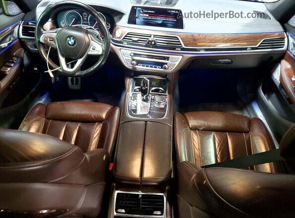 WBA7F2C54GG417314 2016 BMW 7 SERIES Gray Vista del salpicadero