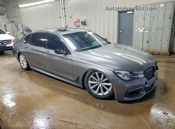 WBA7F2C54GG417314 2016 BMW 7 SERIES Gray Delantero derecho