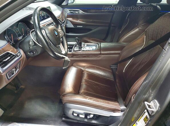 WBA7F2C54GG417314 2016 BMW 7 SERIES Gray Vista interior delantera