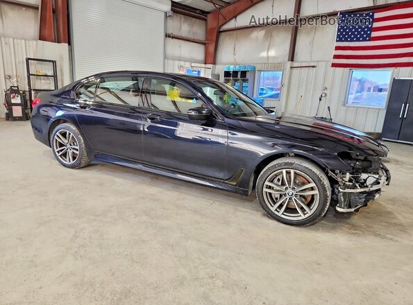 WBA7F2C58JG424130 2018 BMW 7 SERIES Синий Передняя правая четверть
