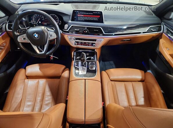 WBA7F2C58JG424130 2018 BMW 7 SERIES Синий Вид панели приборов