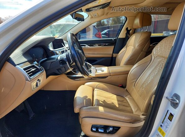 WBA7T2C00NCH62750 2022 BMW 7 SERIES White Widok wnętrza z przodu