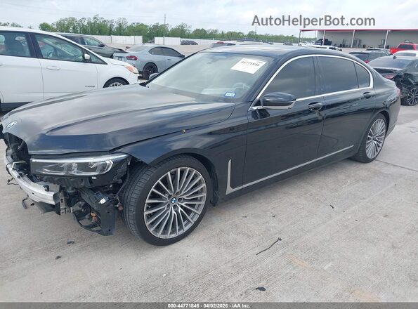 WBA7T2C03MCG03803 2021 BMW 7 SERIES Black წინა მარცხენა ხედი სამი მეოთხედიდან