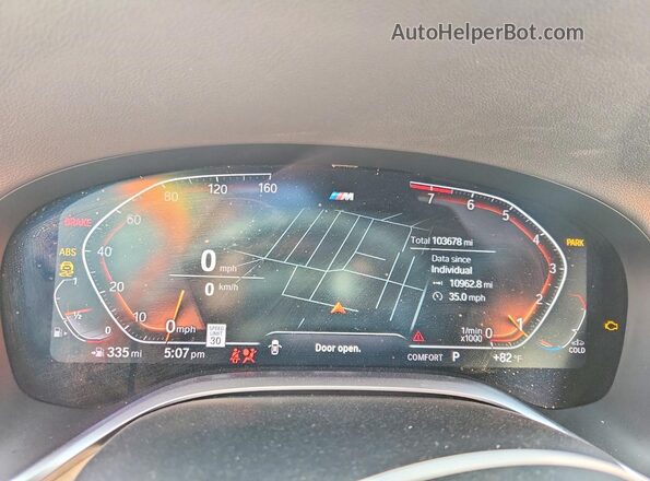 WBA7T2C04LCD19871 2020 BMW 7 SERIES White Vista del cuadro de instrumentos