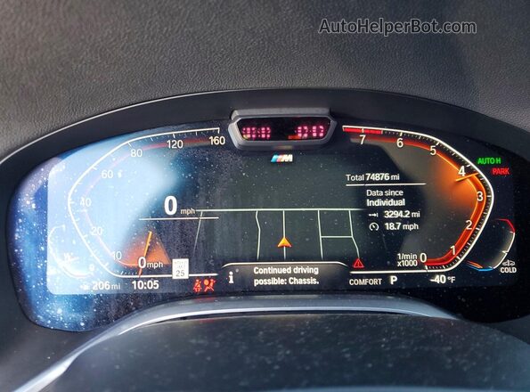 WBA7T2C05MCF41157 2021 BMW 7 SERIES Black Вид щитка приладів