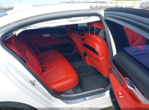 WBA7U2C00MCF42391 2021 BMW 7 SERIES White VIN კოდის სტიკერის ხედი